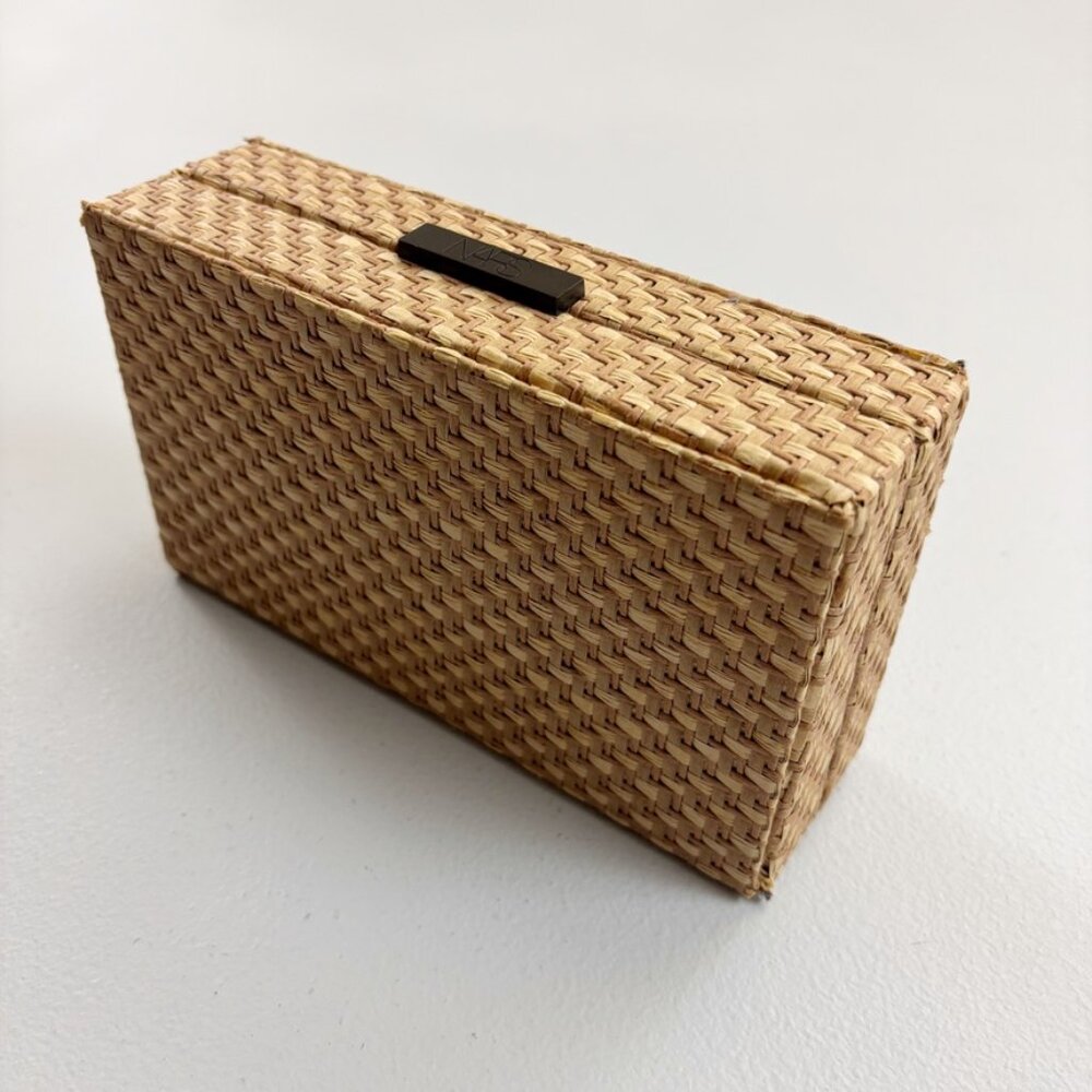NARS Woven Straw Summer Clutch Sur La Plage Handbag NEW Beach Yacht Vacation